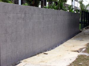 Wall slate tile vertical imprint